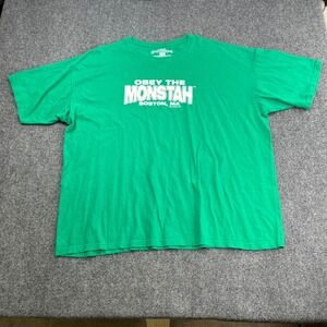 Chowdaheadz Obey The Monstah‎ Boston Baseball Green Graphic Tee Shirt